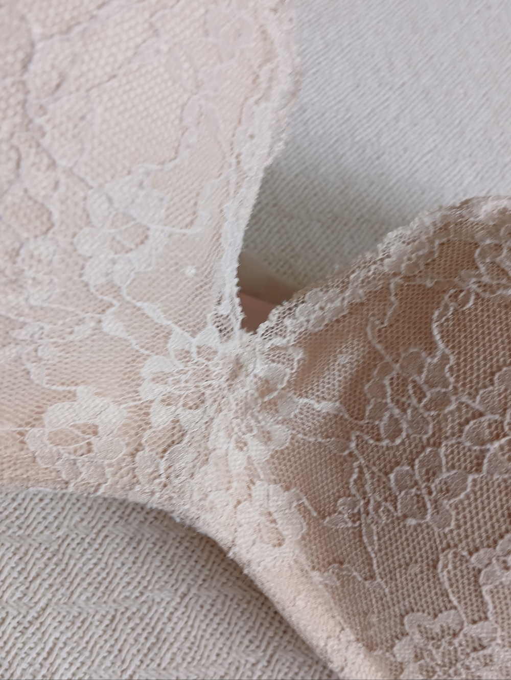 victorias secret ♡ push-up padded no wire bra 38d neutral romantic soft minimal - Picture 2 of 10